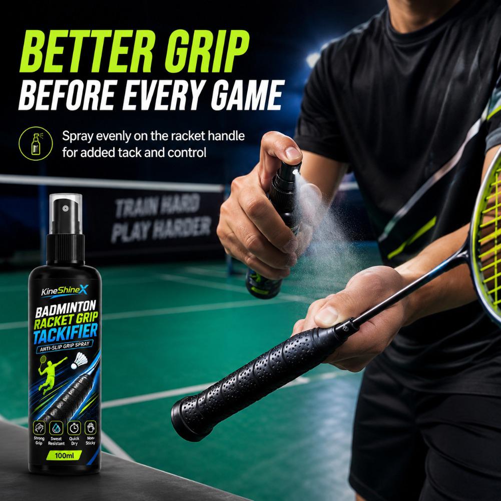 Badminton Grip - بخاخ مانع للانزلاق لمقابض مضارب التنس